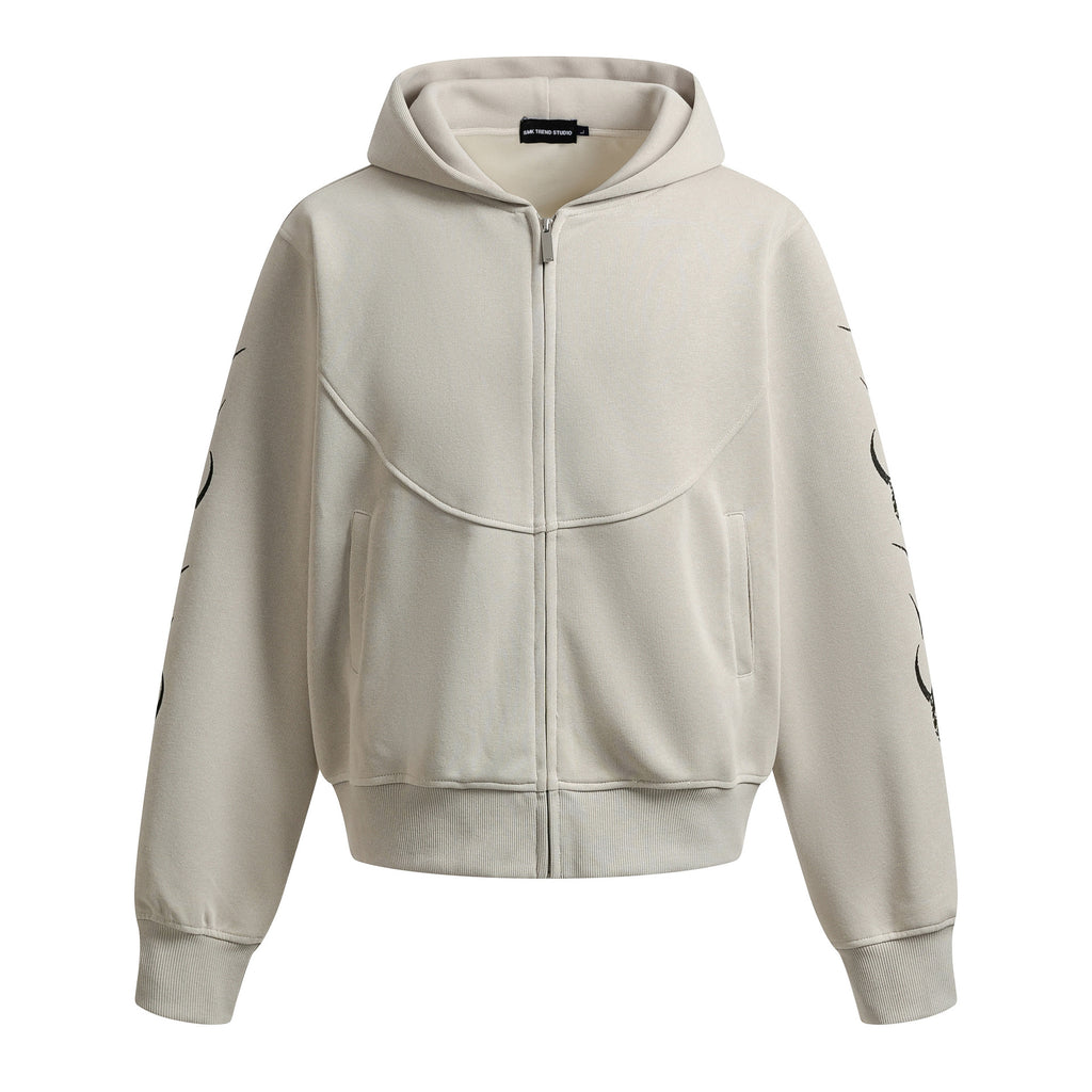 Zipper hoodie for men