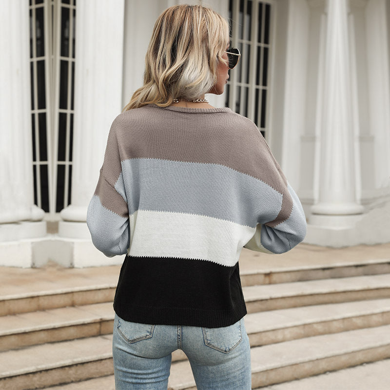 Color Block Knit Sweater — El bloque de color como firma | ATELIER NOVA