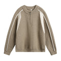 Half zip warm sweater for men