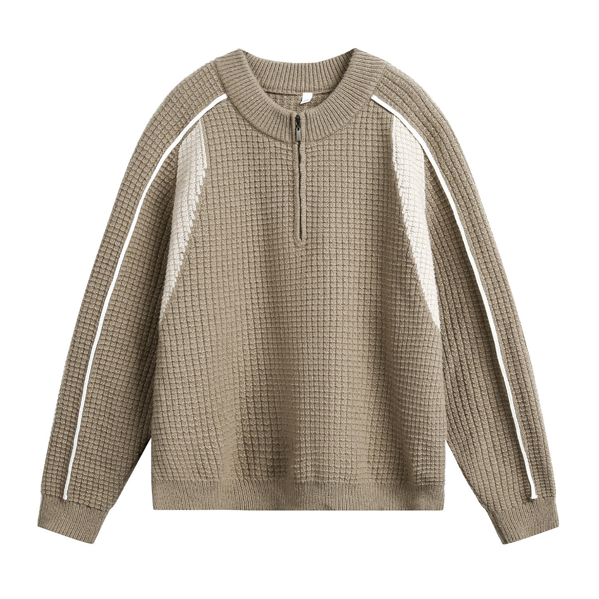 Half zip warm sweater for men
