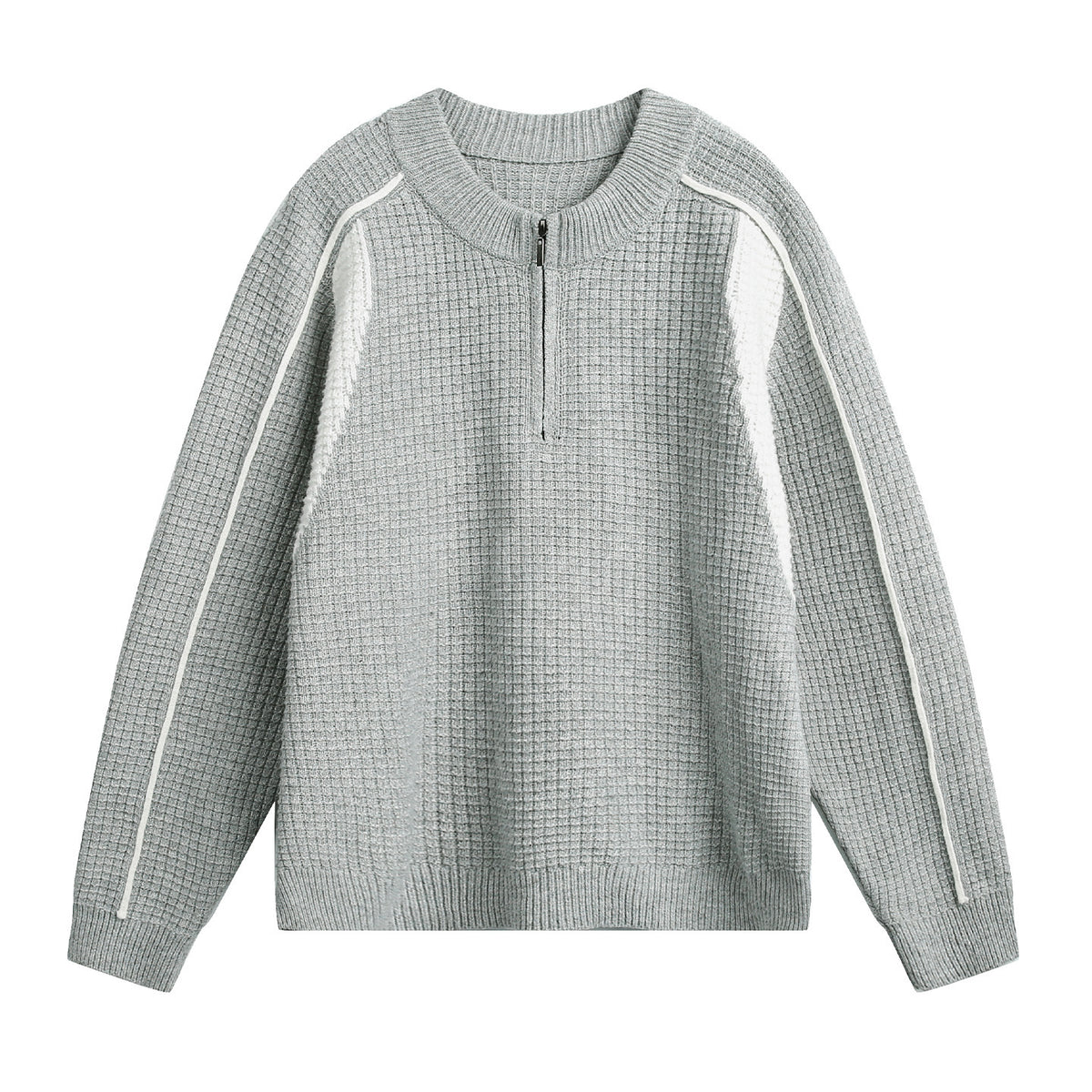 Half zip warm sweater for men