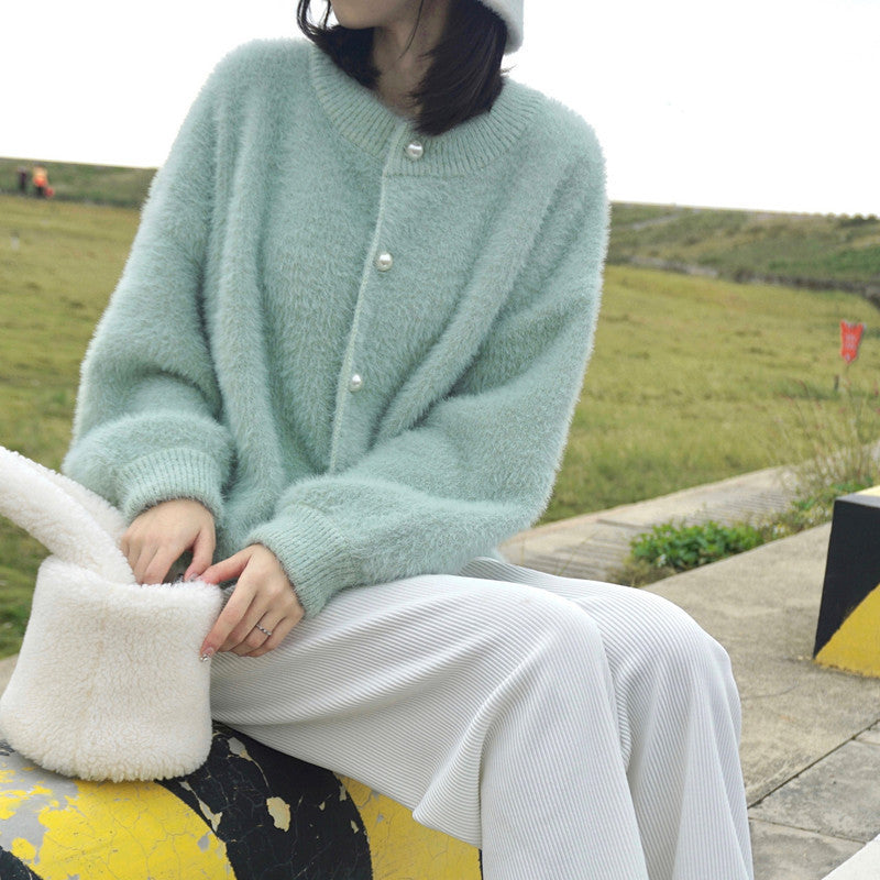 Cardigan de Punto Faux Mink — Suavidad de lujo, calidez real | ATELIER NOVA