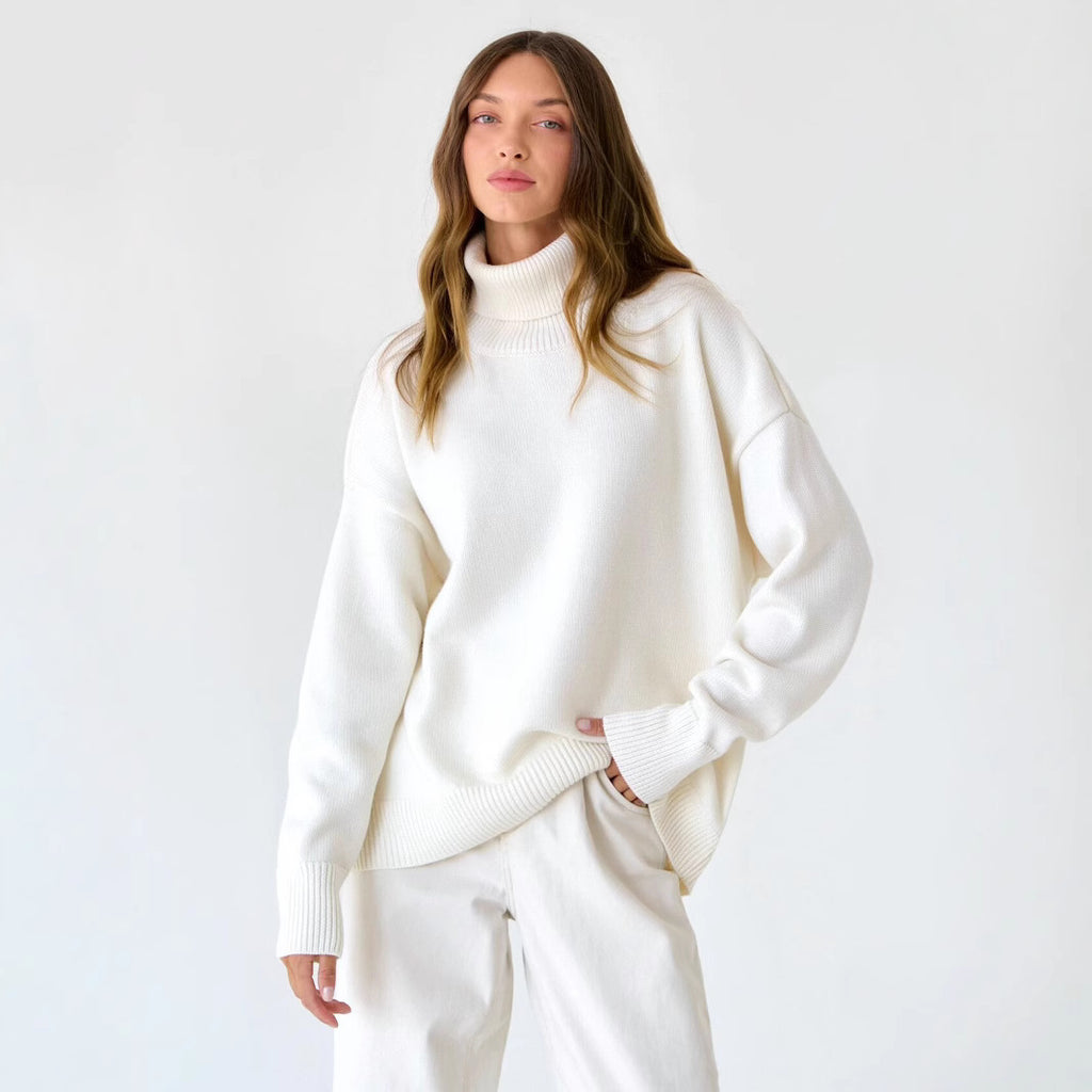 Jersey Cuello Alto Liso — Minimalismo que abriga | ATELIER NOVA