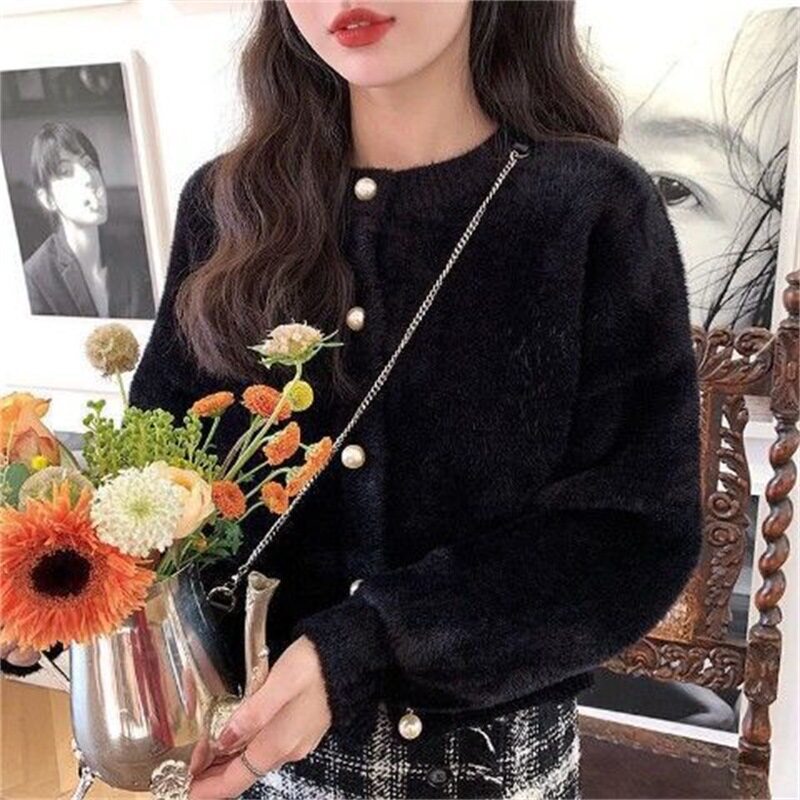 Cardigan de Punto Faux Mink — Suavidad de lujo, calidez real | ATELIER NOVA