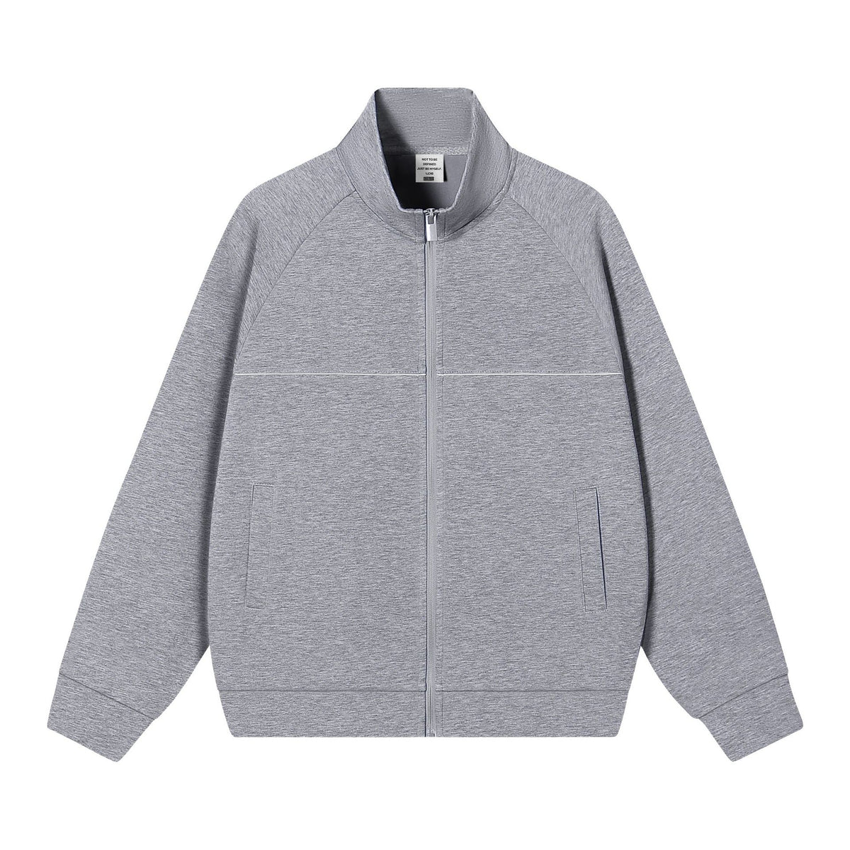 Stand up collar zipper jacket for men